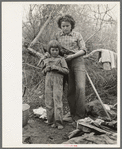 Children of white migrant family from Arizona near Harlingen, Texas