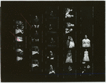 Contact sheet of Raul Julia and others in the stage production Threepenny Opera