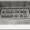 Sign in front of baby clothes manufacturers, San Antonio, Texas