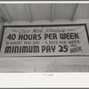 Sign in front of baby clothes manufacturers, San Antonio, Texas