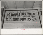 Sign in front of baby clothes manufacturers, San Antonio, Texas