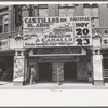 Front of movie theatre, San Antonio, Texas