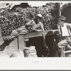 Carrot peddler, market, San Antonio, Texas