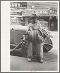 Mexican leather goods peddler, San Antonio, Texas