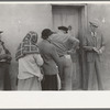 Relief line with clerk, Mexican district, San Antonio, Texas