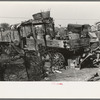 Backyard of Mexican family with old truck, Mexican district, San Antonio, Texas