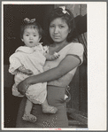 Mexican baby with sister, San Antonio, Texas