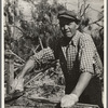 Lumberjack at camp near Effie, Minnesota