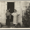 Wife and daughter of cut-over pioneer farmer near Little Fork [i.e. Littlefork], Minnesota