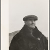 Farmer in fur coat, Sheridan County, Montana