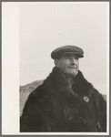 Farmer in fur coat, Sheridan County, Montana