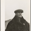 Farmer in fur coat, Sheridan County, Montana