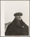 Farmer in fur coat, Sheridan County, Montana