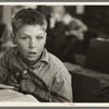 Pupil in rural school. Williams County, North Dakota