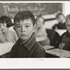 Pupil in rural school. Williams County, North Dakota