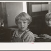 Pupil in school. Williams County, North Dakota