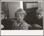 Pupil in school. Williams County, North Dakota