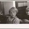 Pupil in school. Williams County, North Dakota