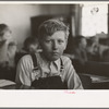 Pupil in rural school. Williams County, North Dakota