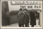 Farmers on street corner, Saturday afternoon. Williston, North Dakota