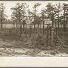 Sign showing donation of land by land developing project, central New Jersey pine area