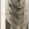 Rear stairs of apartment house, L Street, N.W., Washington, D.C