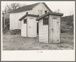 Privies on road to Skyline Drive [Shenandoah National Park], Virginia