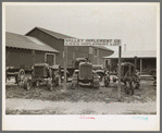 Used farm implement lot, Harlingen, Texas