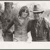 Migrant father and daughter near Harlingen, Texas