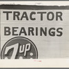 Sign showing need for replacing parts in tractors, Robstown, Texas