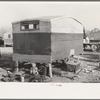 Trailer of migrant family, Edinburg, Texas