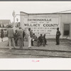 Negroes along the railroad track waiting for work, Raymondville, Texas