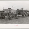 Day laborers waiting to be assigned to work, Raymondville, Texas