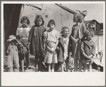 Children of squatters and migrants living on Nueces Bay, Corpus Christi, Texas