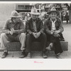 Farmers in town, Saturday afternoon, San Augustine, Texas