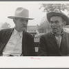 Old timers in front of courthouse, San Augustine, Texas