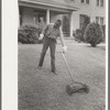 Cutting grass, San Augustine, Texas