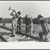Railroad gang, Southern Paper Mill construction crew, Lufkin, Texas