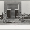 Mixing plaster, Lufkin, Texas