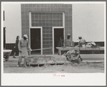 Mixing plaster, Lufkin, Texas