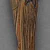 Green umbrella with a parrot-headed handle, like that carried by Mary Poppins