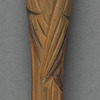 Green umbrella with a parrot-headed handle, like that carried by Mary Poppins