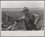 Mr. Milton, pioneer farmer at El Indio, Texas