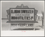 Sign, El Indio, Texas