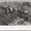 Cooking utensils of Mexican land grubber, El Indio, Texas