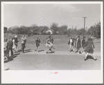 Schoolchildren jumping rope, San Augustine, Texas