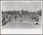 Schoolchildren jumping rope, San Augustine, Texas