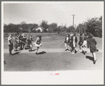 Schoolchildren jumping rope, San Augustine, Texas