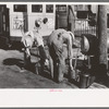Oilers at streetcar terminal, Oklahoma City, Oklahoma