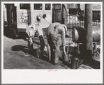 Oilers at streetcar terminal, Oklahoma City, Oklahoma